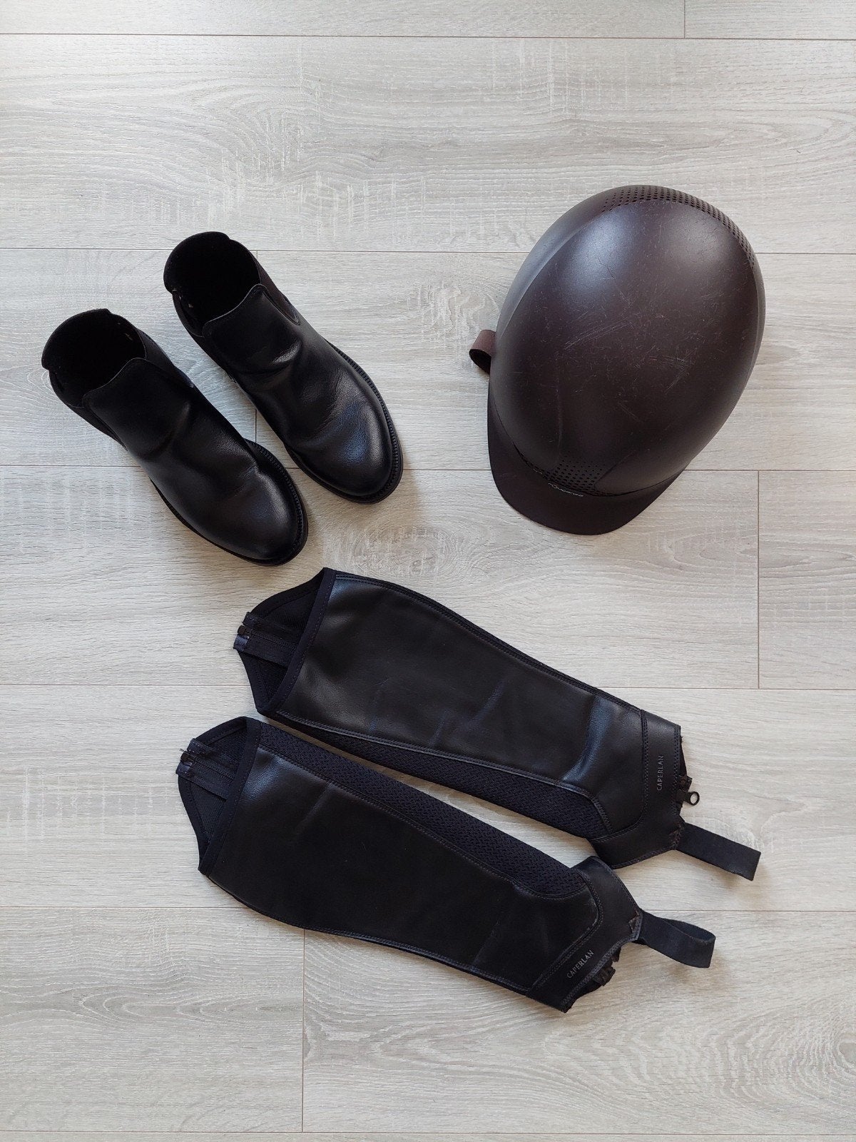 Bottines, mini Chaps en tok voor 5€, Dieren en Toebehoren, Paardrijkleding, Ophalen of Verzenden, Gebruikt, Kinderen
