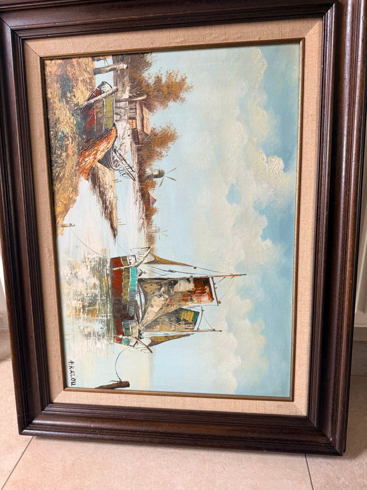 Belle peinture sur toile., Enlèvement