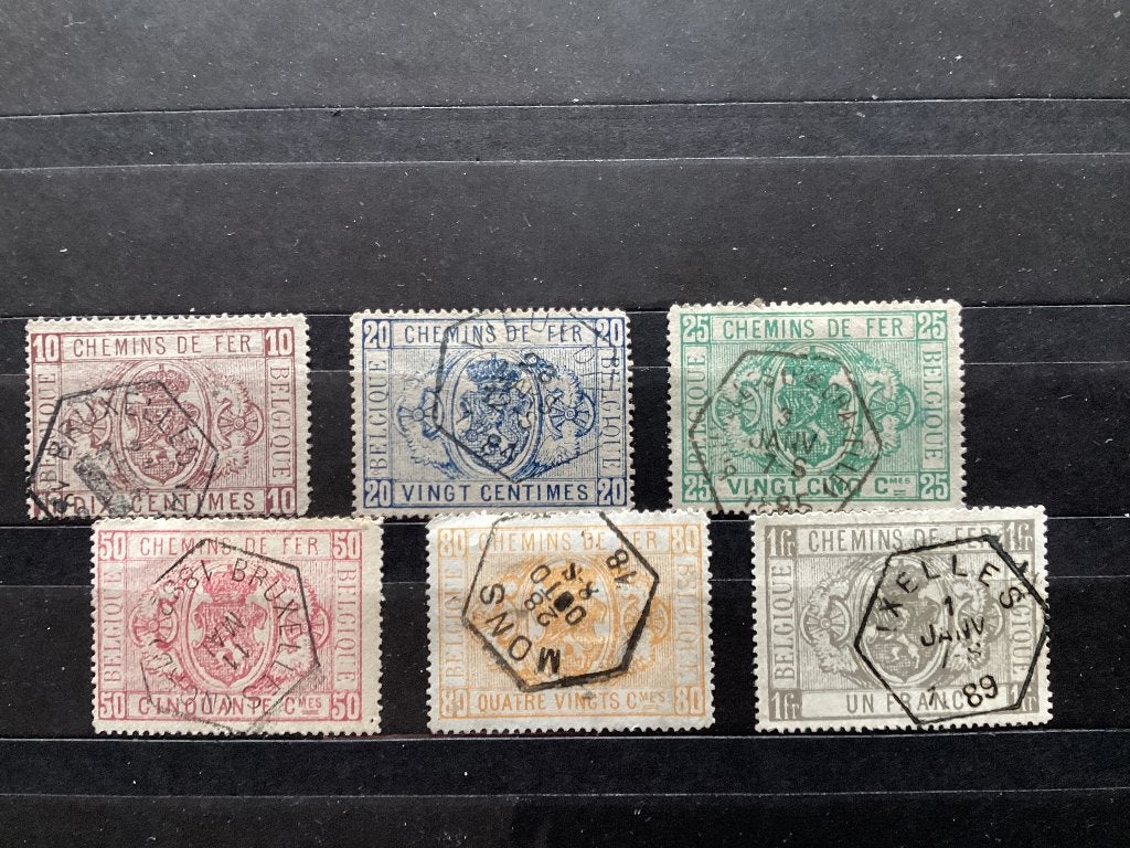 België Spoorwegzegels SP1-6, gestempeld, Verzenden, Gestempeld, Gestempeld, Overig