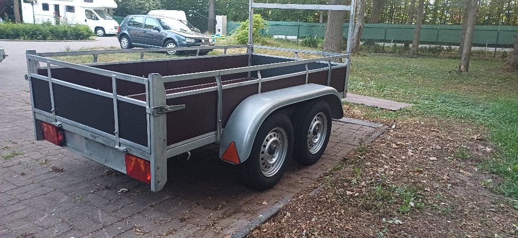 Aanhangwagens 1-dubbelasser + 1-gesloten + 1-motorsteun, Auto diversen, Ophalen of Verzenden, Zo goed als nieuw