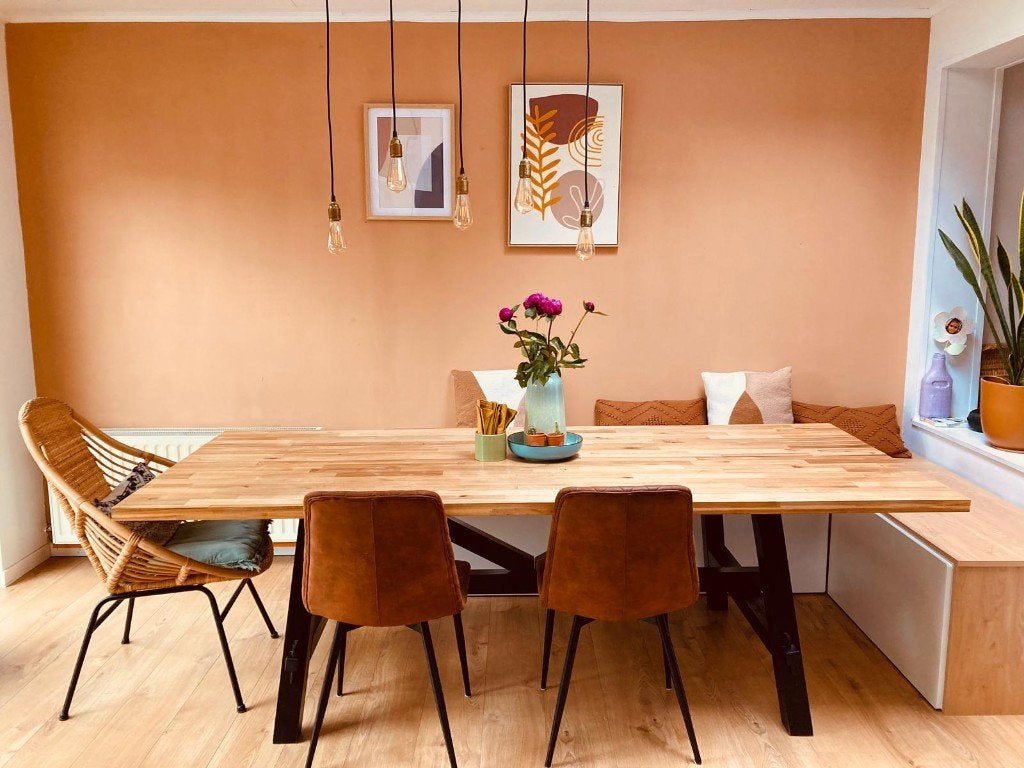 Eettafel SKOGSTA, Huis en Inrichting, Ophalen, Gebruikt, 100 tot 150 cm, 200 cm of meer