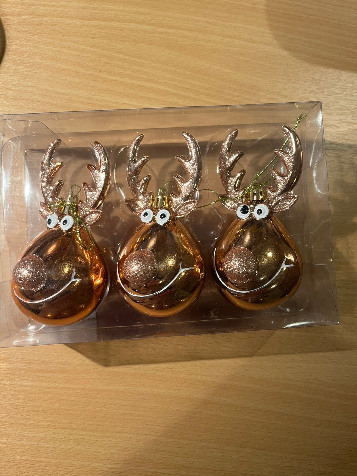 Kerstballen Rendier - 30 st-  brons originele verpakking, Huis en Inrichting, Ophalen, Nieuw
