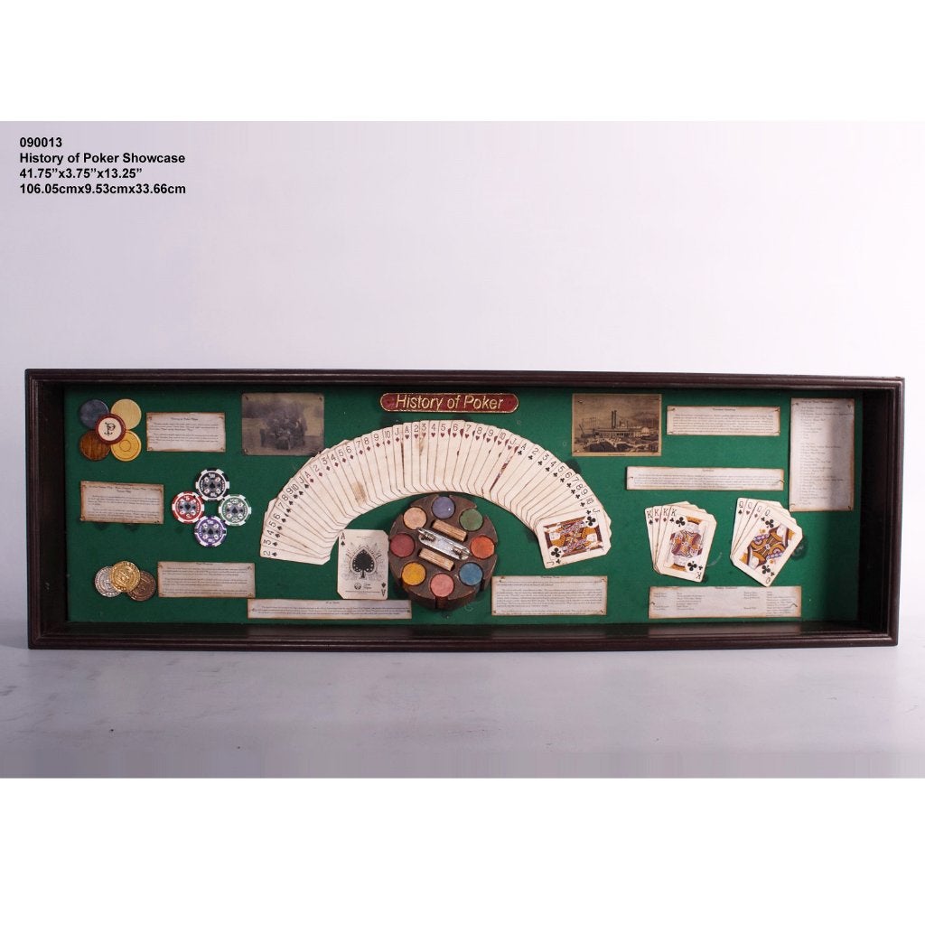 Pokerkaarten wanddecoratie - 106 cm, Ophalen, Nieuw