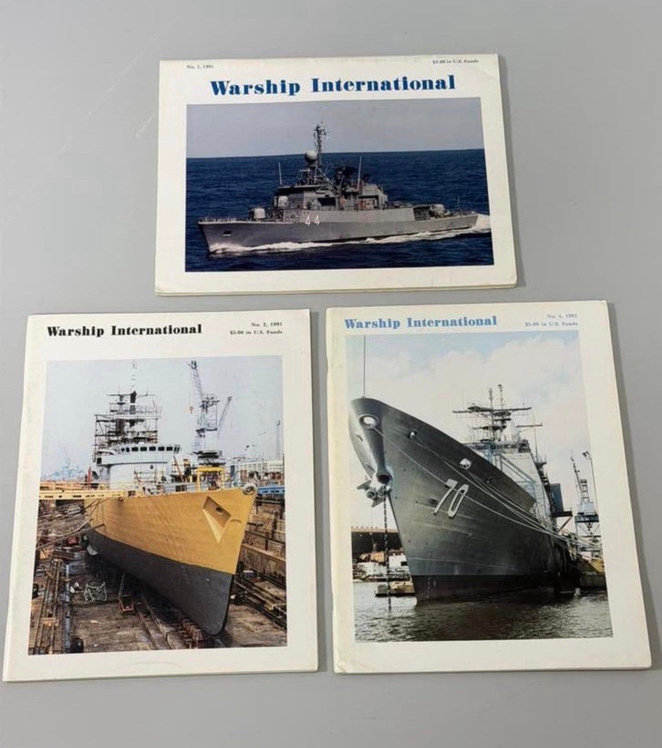 Magazines sur les navires de guerre navale de 1991 Warship, Enlèvement ou Envoi, Marine, Livre ou Revue
