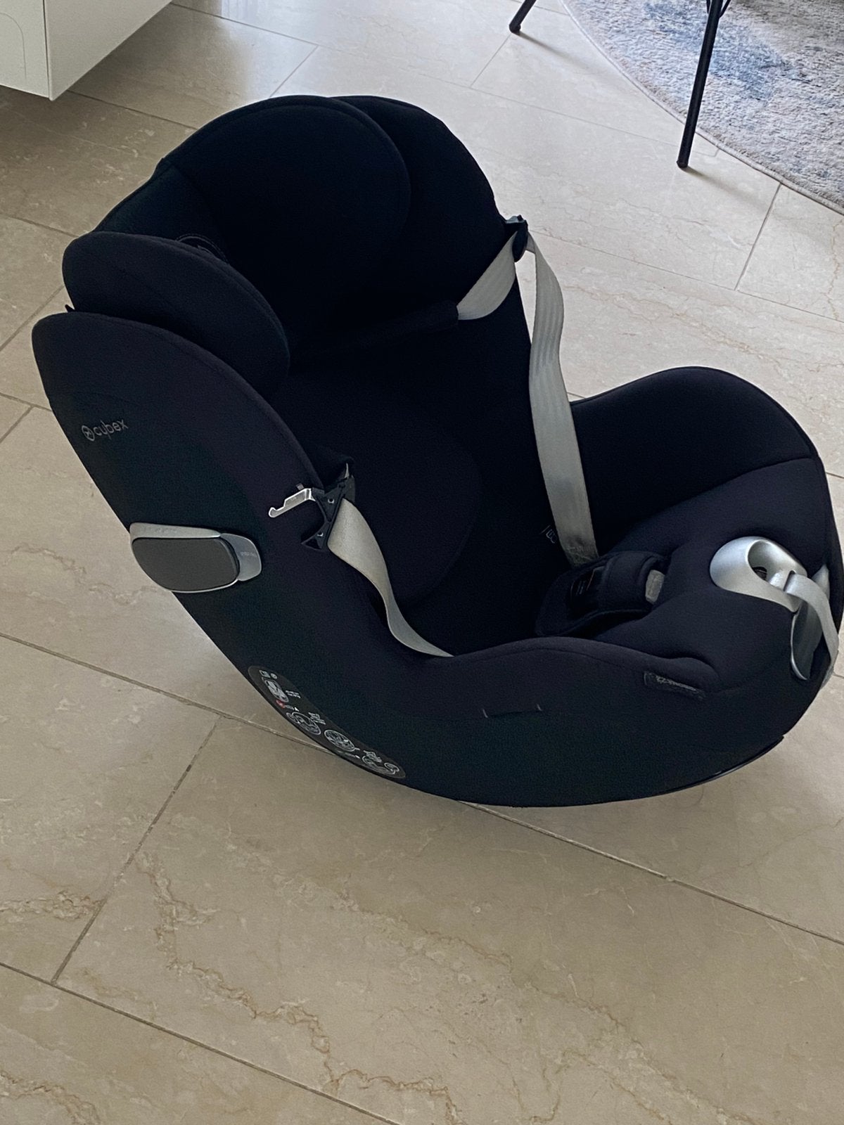 Cybex Sirona Z2 I-Size Draaibaar Autostoeltje - Deep Black, Verstelbare rugleuning, Zo goed als nieuw, Isofix, Ophalen