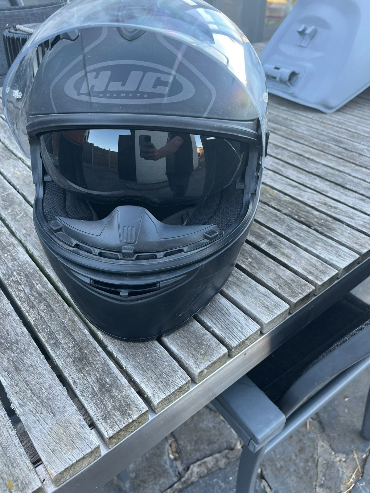 Helm HJC xl, Ophalen, Gebruikt, Extra large of groter