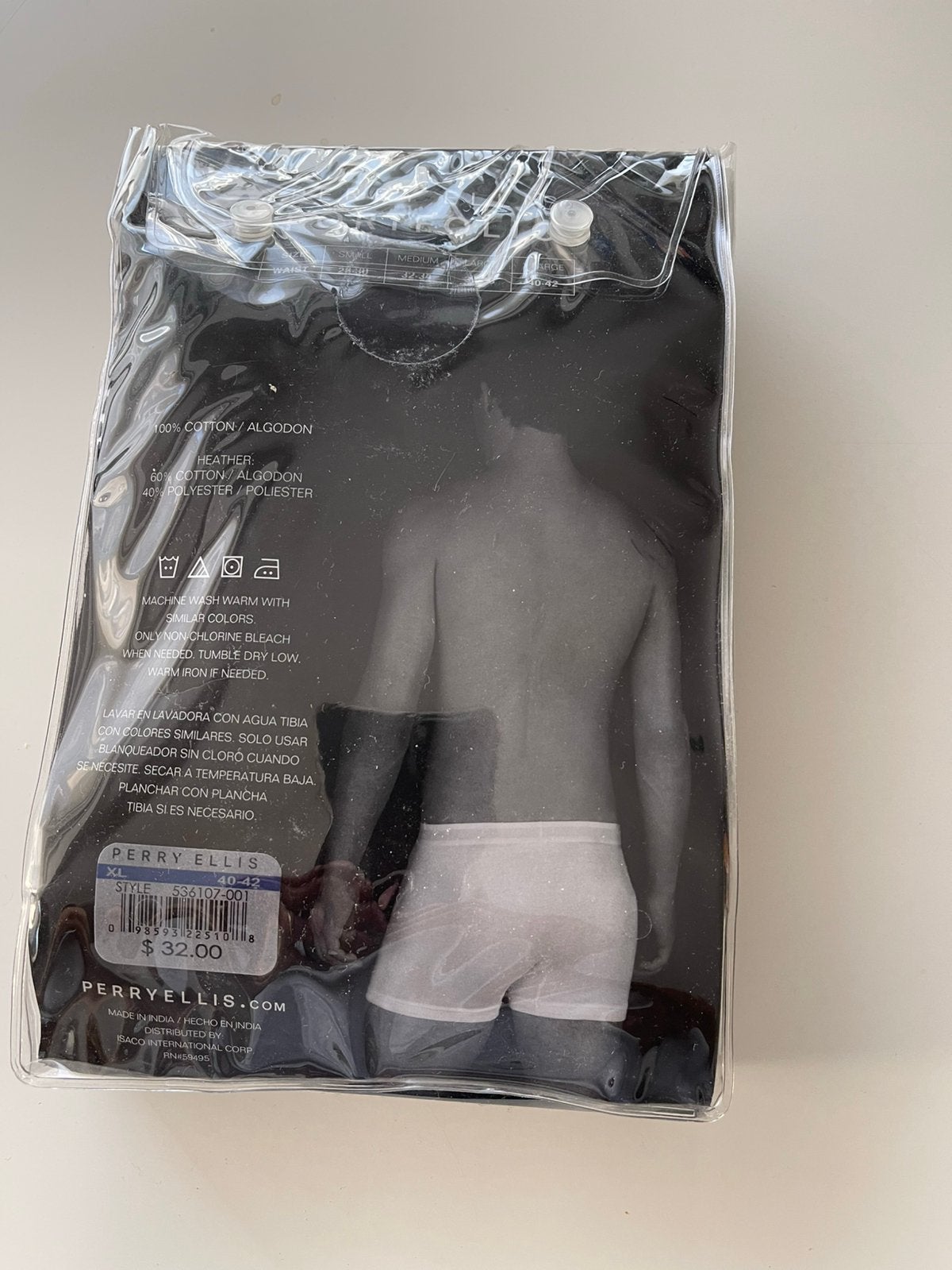 Perry Ellis. Boxers. 3 pièces. Nouveau, Envoi, Noir