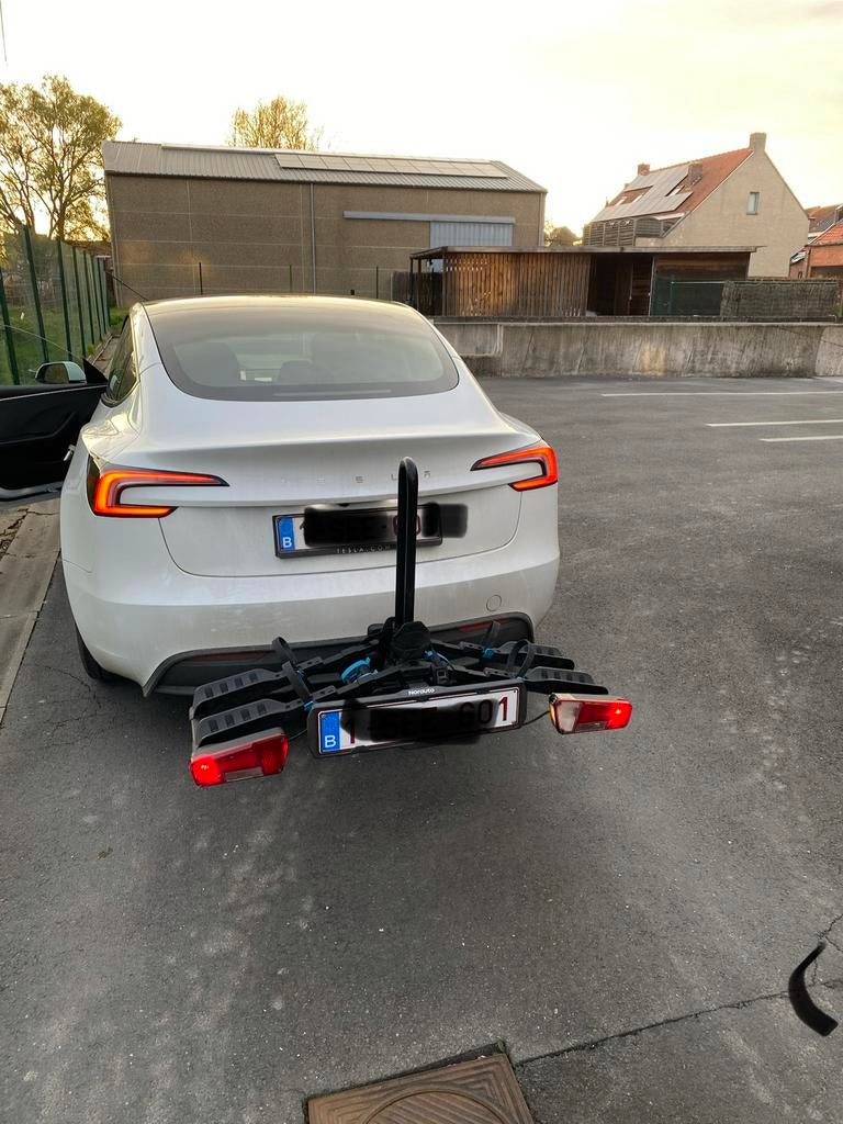 Fietsdrager, Support d'attelage, 2 vélos, Pneus larges, Enlèvement