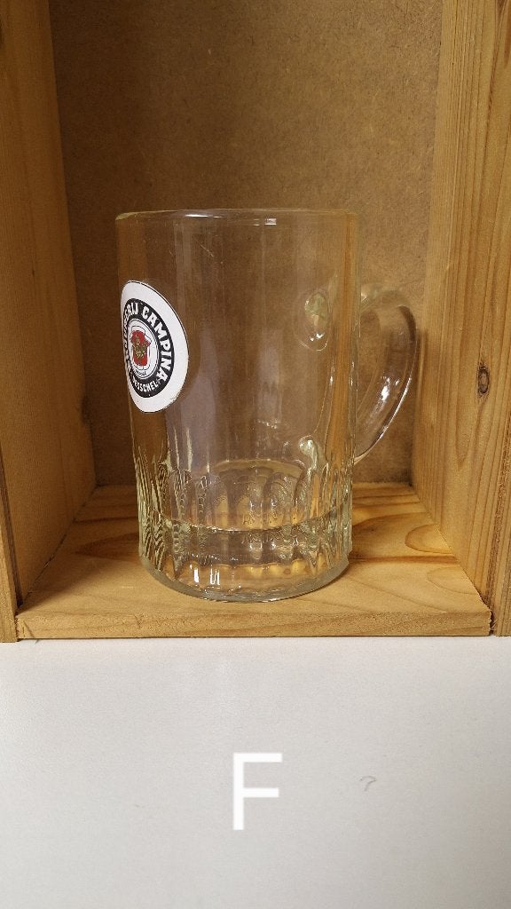 bierglas met handvat Campina (nr F), Ophalen, Gebruikt, Glas of Glazen, Overige merken