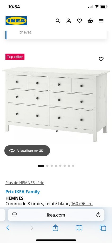 Commode Ikea, Maison & Meubles, Enlèvement, Comme neuf