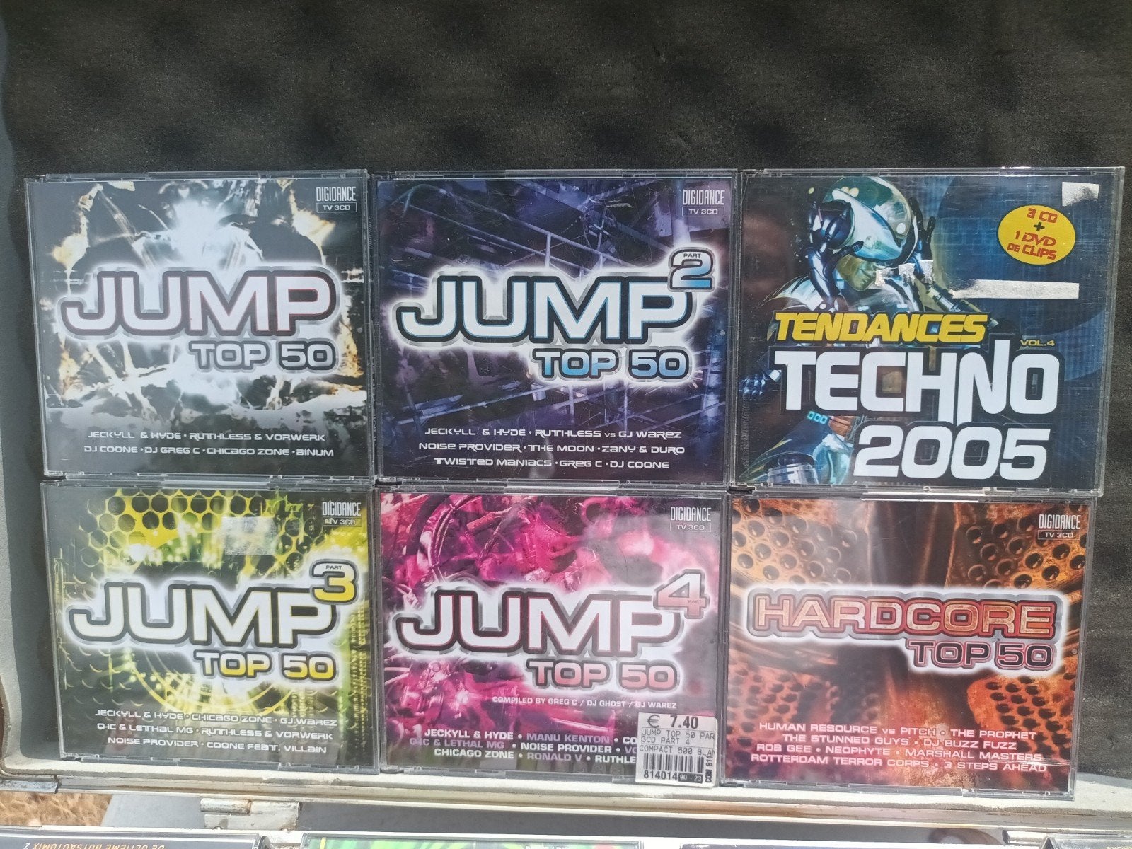 jump top 50 , hardcore en techno 3 cd box, CD & DVD, CD | Dance & House, Enlèvement ou Envoi, Hardcore