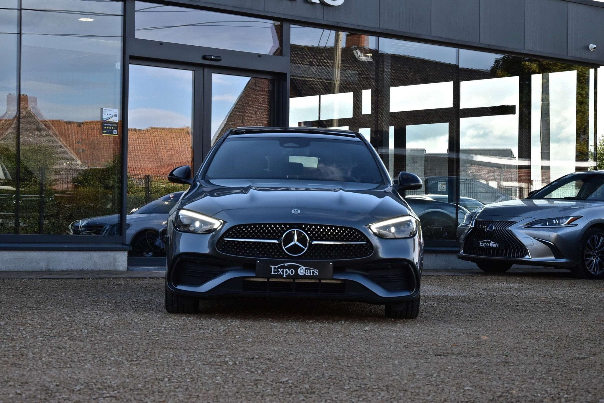 Mercedes-Benz C-Klasse 300 AMG Line C300 e T 9G-TRONIC*PANO, Automaat, 4 cilinders, Bi-Xenon koplampen, Leder