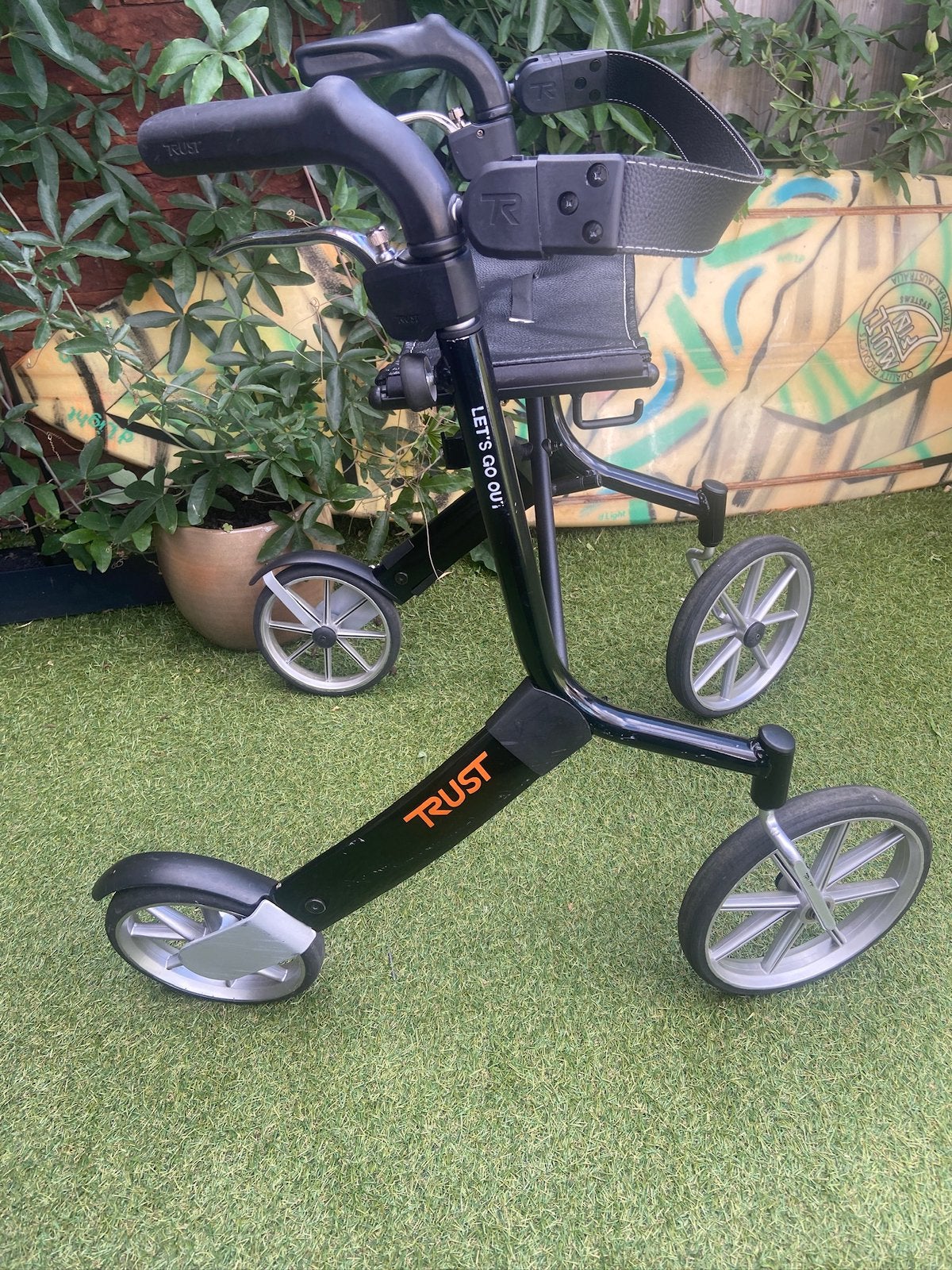 let s go out rollator trust, Enlèvement