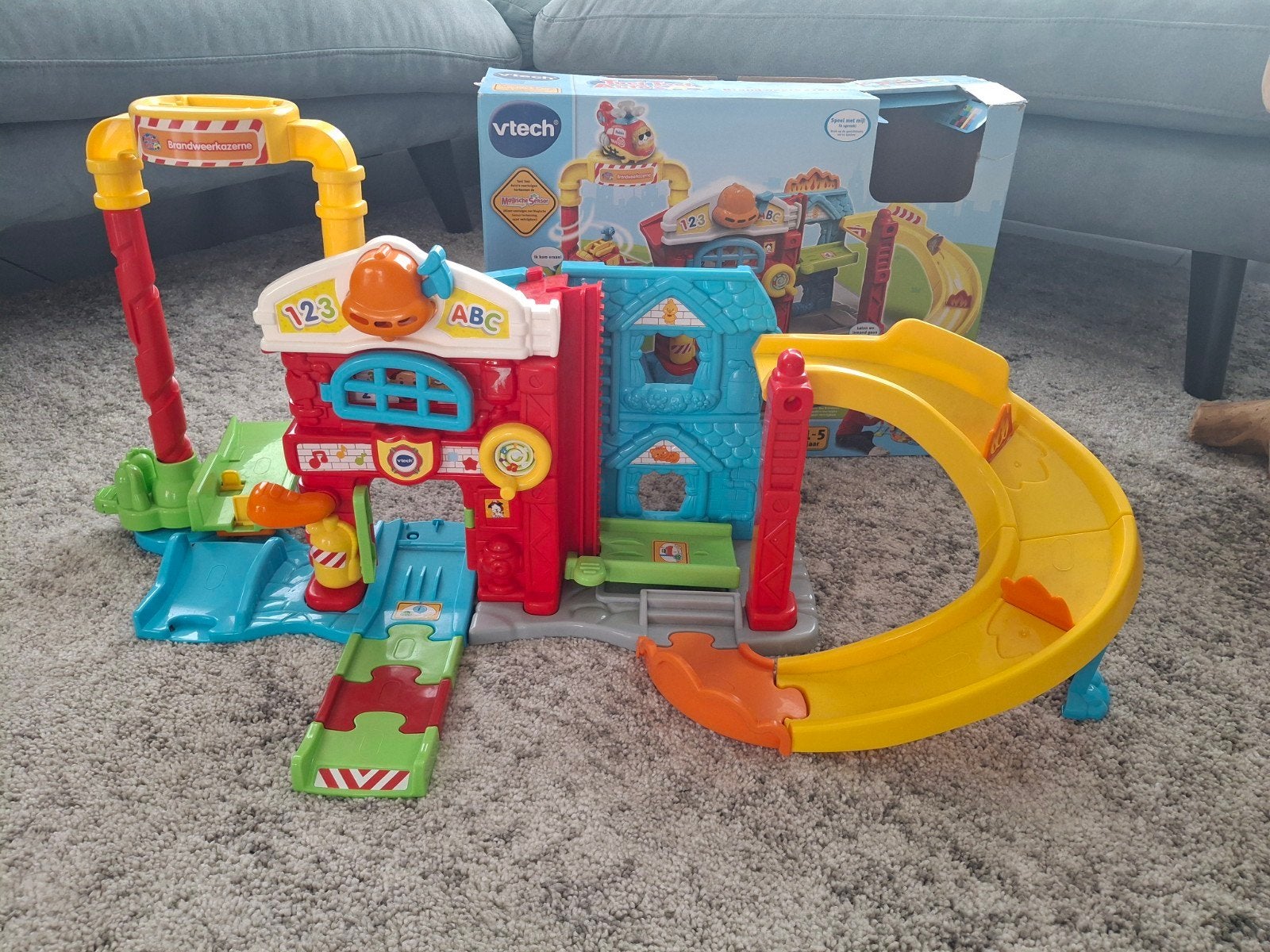 Vtech toet toet auto´s brandweerkazerne, Ophalen