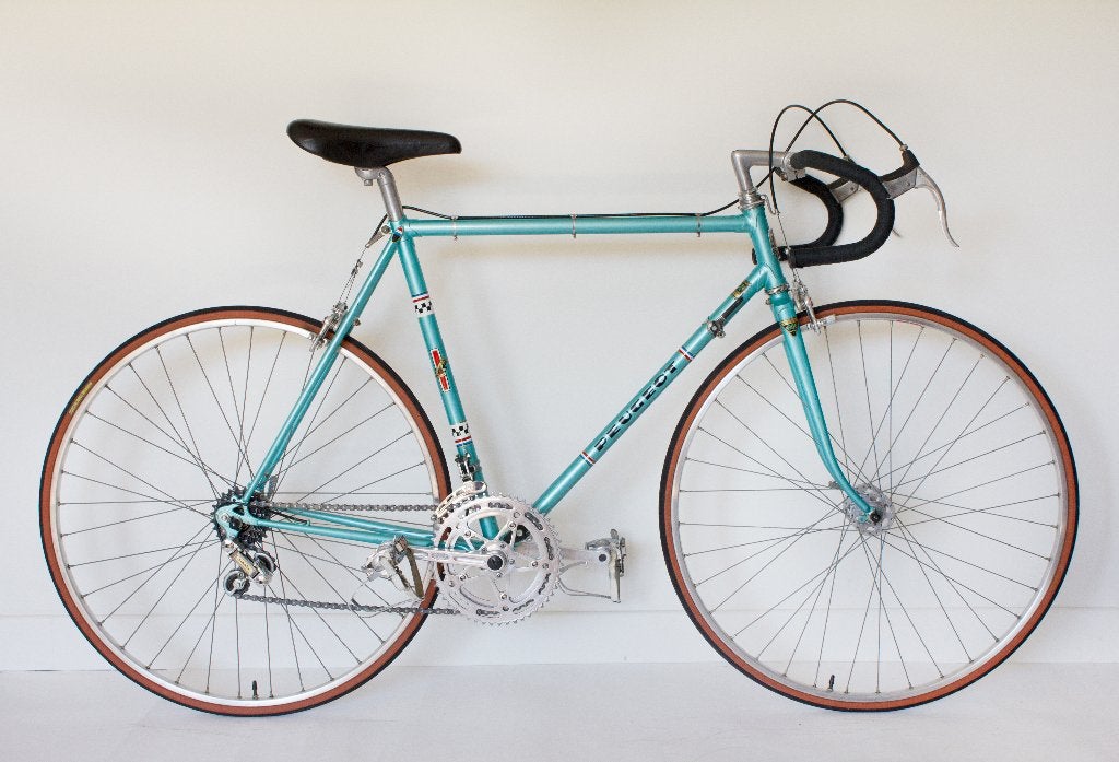 Vélo de course Peugeot PSN10 bleu - 56cm, Vélos & Vélomoteurs, Autres marques, 10 à 15 vitesses, Enlèvement ou Envoi, Aluminium