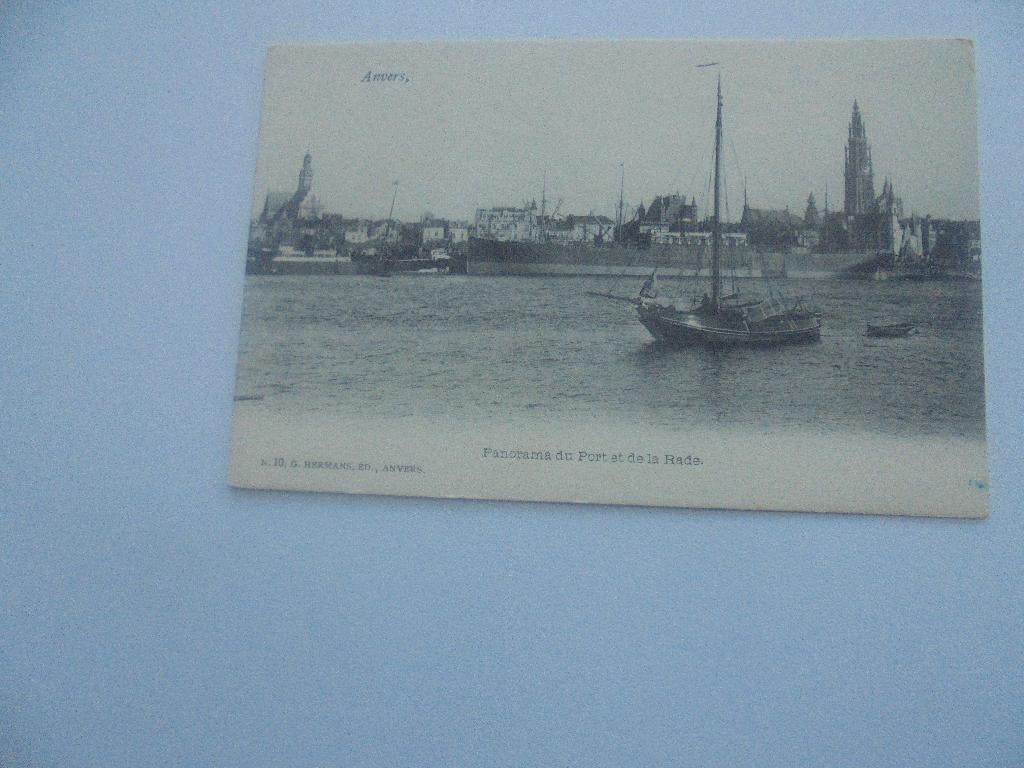 antwerpen -panorama van de haven, Verzamelen, Verzenden, Voor 1920, Ongelopen, Antwerpen
