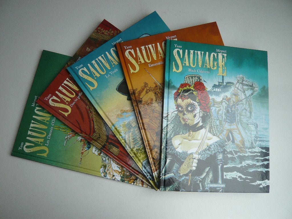 Bd SAUVAGE tomes 1 à 5 (EO état neuf) de MEYNET, Complete serie of reeks, Zo goed als nieuw, MEYNET / YANN, Ophalen of Verzenden