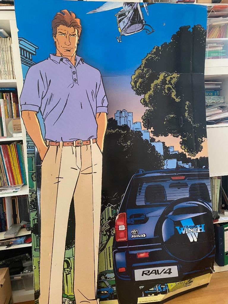 LARGO WINCH - présentoir, Une BD, Van Hamme., Enlèvement, Utilisé