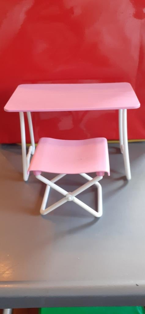 Table et siège pour poupée barbie Mattel 1987, Enlèvement ou Envoi, Utilisé