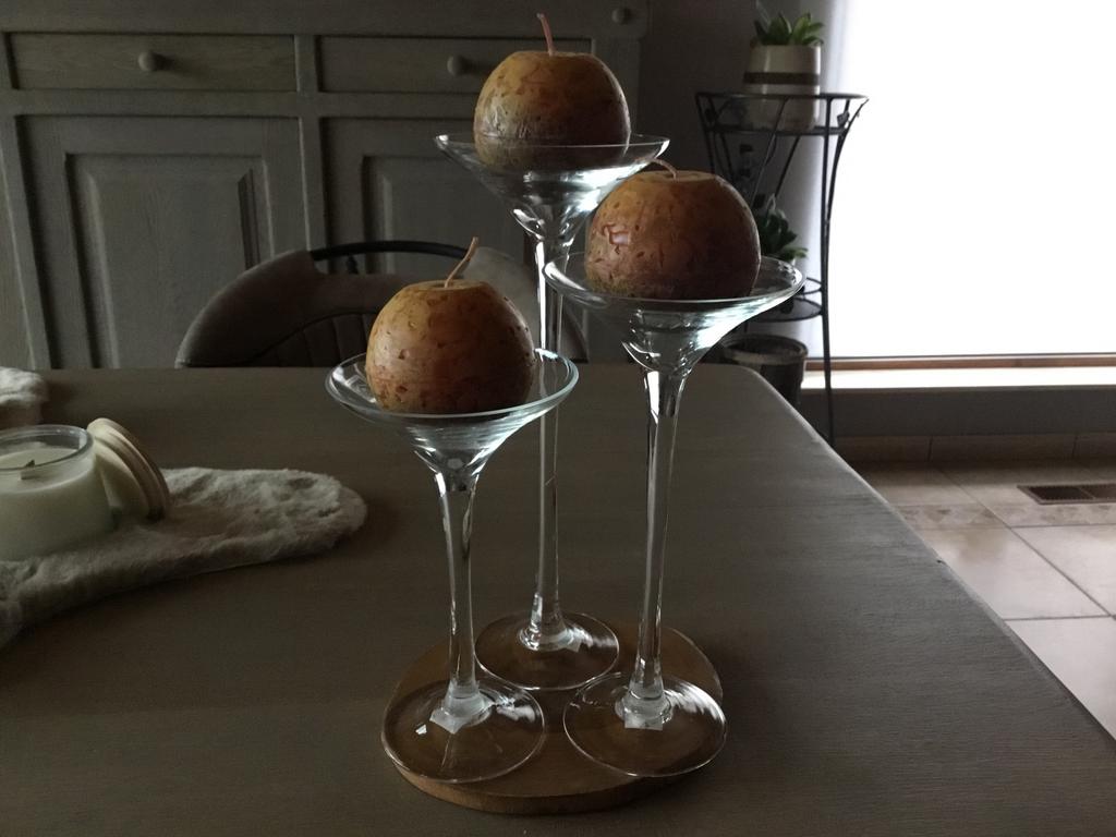Kaarsenhouder van Rasteli in glas 3-delig, Enlèvement, Comme neuf