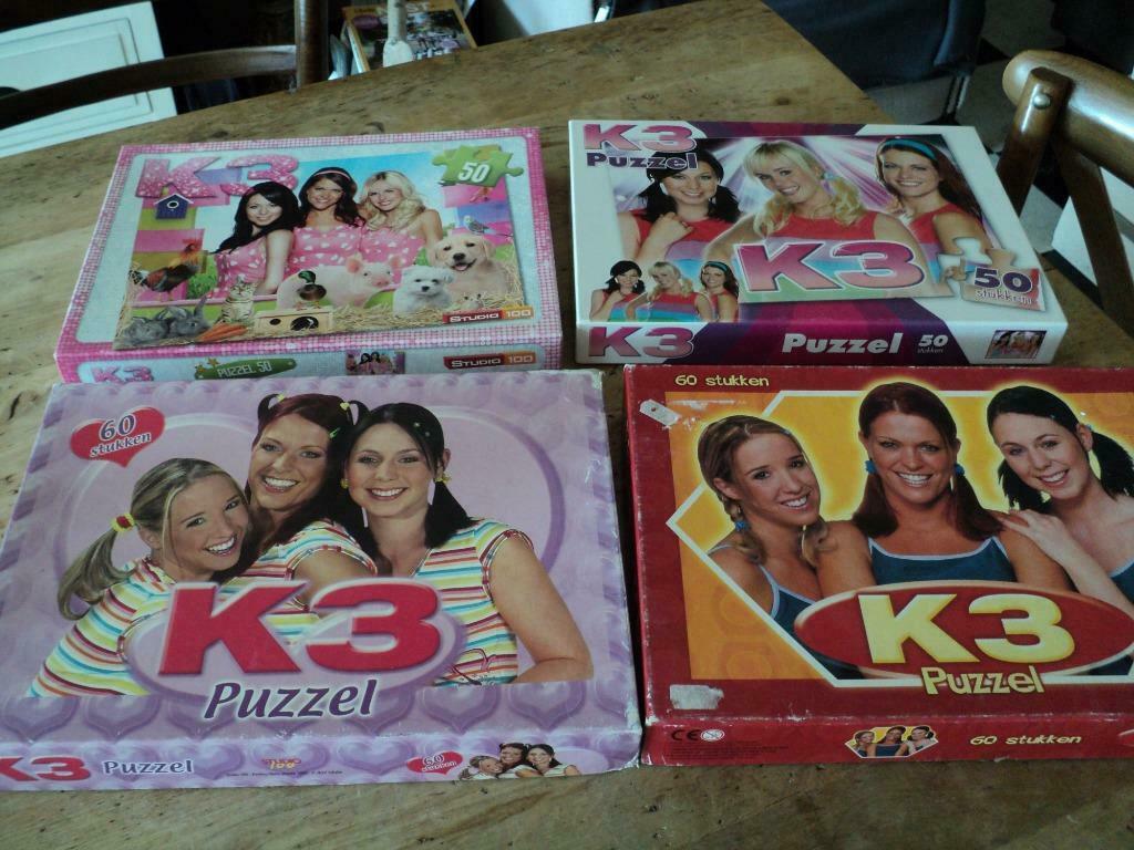 puzzel K3  50 en 60 stukken vanaf  4 euro, Kinderen en Baby's, Ophalen of Verzenden