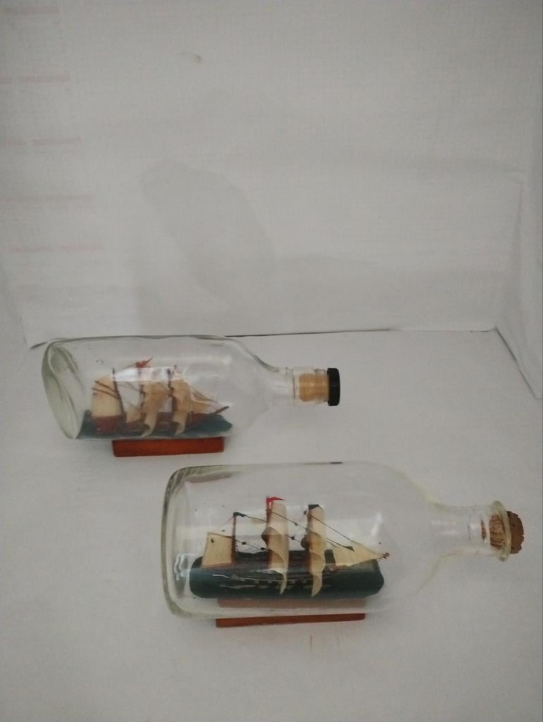 scheepje in de fles zeilboot schip boot miniatuur, Ophalen