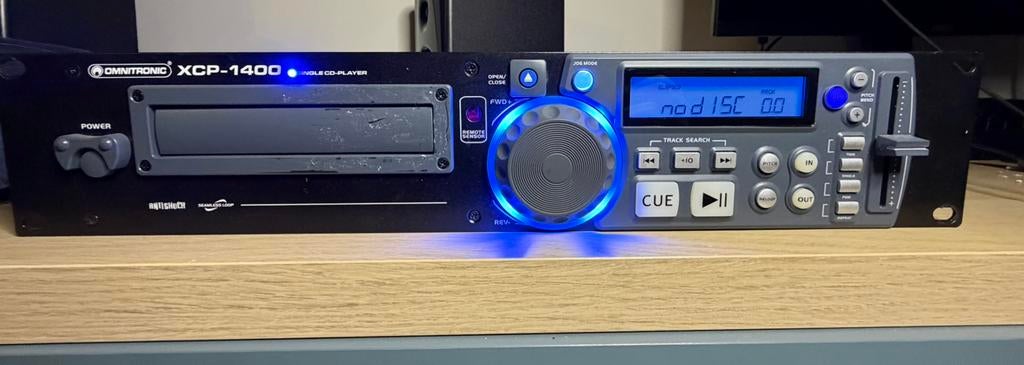 Omnitronic XCP-1400 single CD-player DJ rack unit, Enlèvement, Utilisé