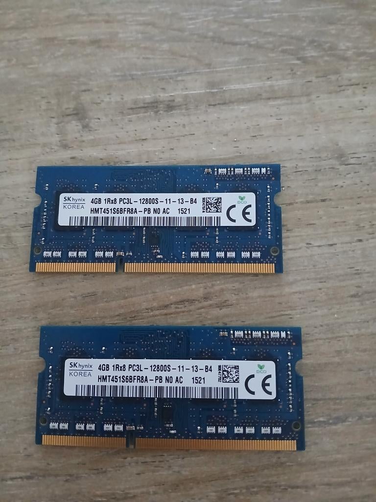 SK Hynix 4GB DDR3L-1600MHz x2, Computers en Software, RAM geheugen, Ophalen of Verzenden