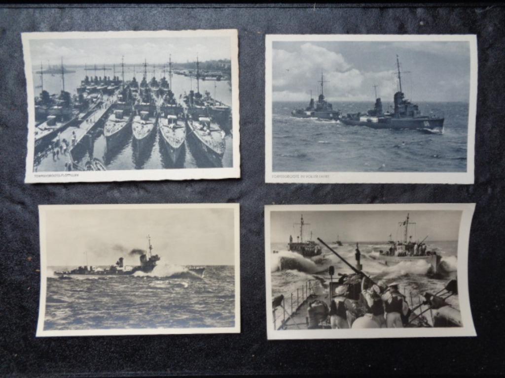 WO 2 kriegsmarine postkaarten , onbeschreven, Enlèvement ou Envoi, 1920 à 1940, Non affranchie, Politique et Histoire