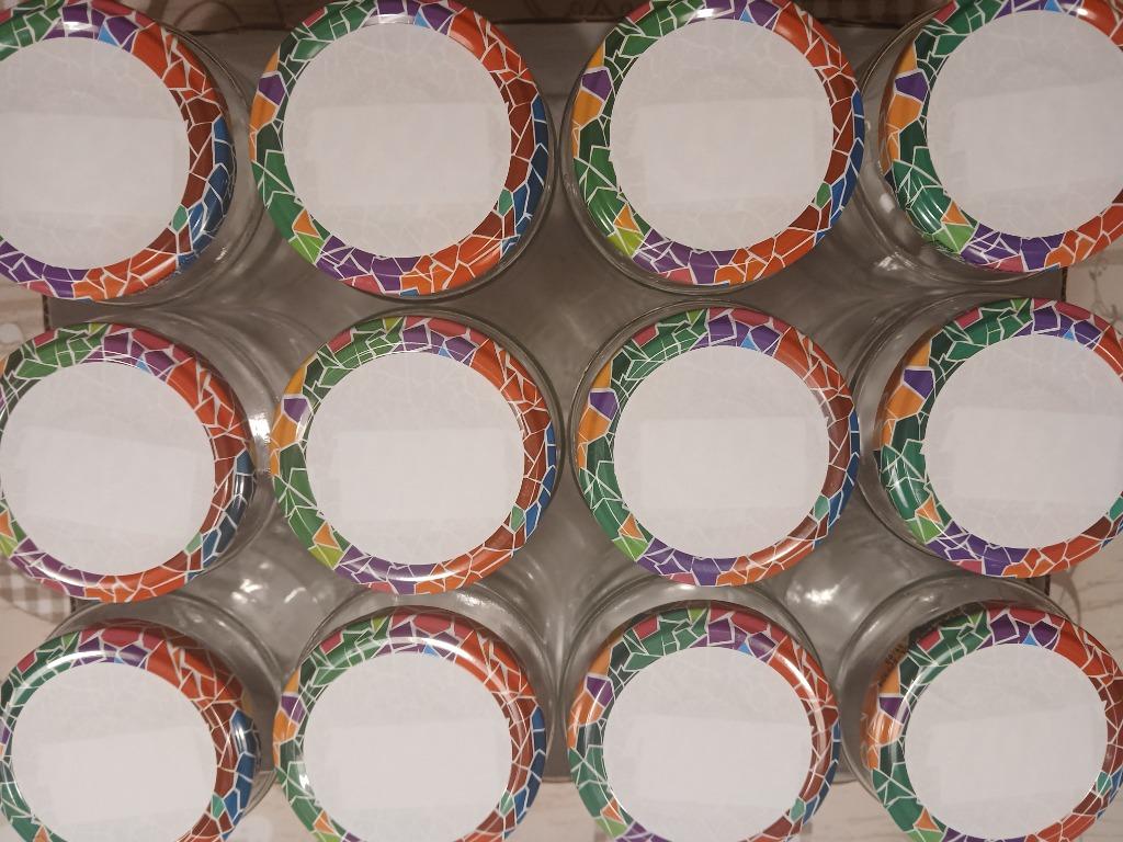 Lege, schone potten van 350 ml met luchtdicht deksel, Huis en Inrichting, Keuken | Servies, Zo goed als nieuw, Kom(men), Glas