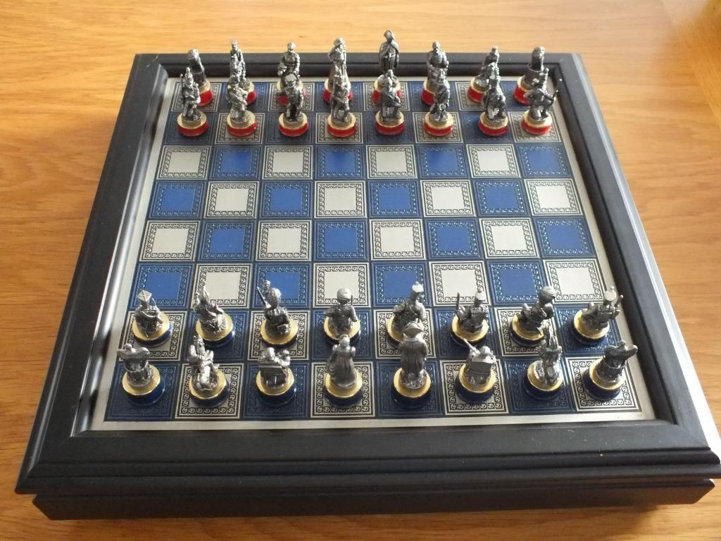 Jeu d'echecs Franklin Mint Bataille de Waterloo, Enlèvement, Comme neuf