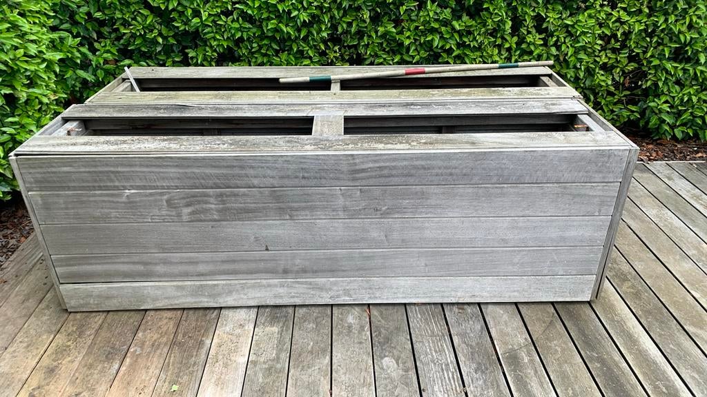 Verrijdbare bloembakken in padoek, Tuin en Terras, Bloembakken en Plantenbakken, Gebruikt, Ophalen