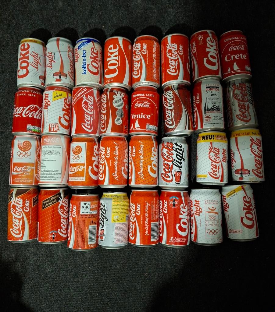 Coca-Cola blikjes, Ophalen of Verzenden, Gebruikt