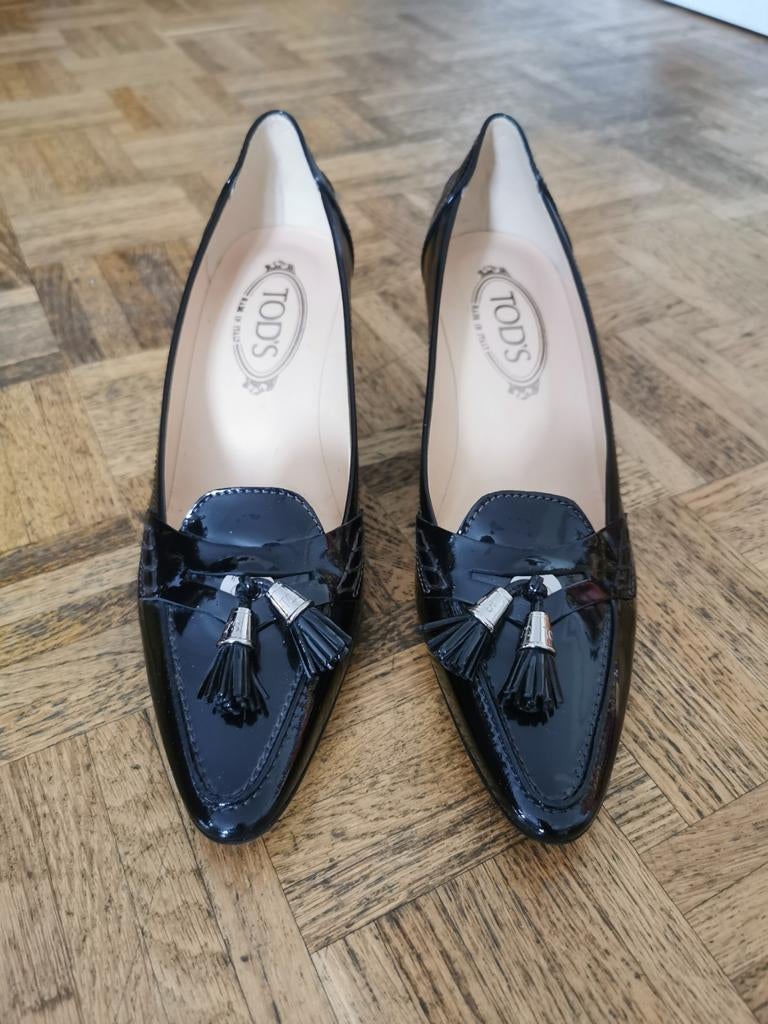 Escarpins Tod's, Enlèvement ou Envoi, Comme neuf, Noir, Escarpins