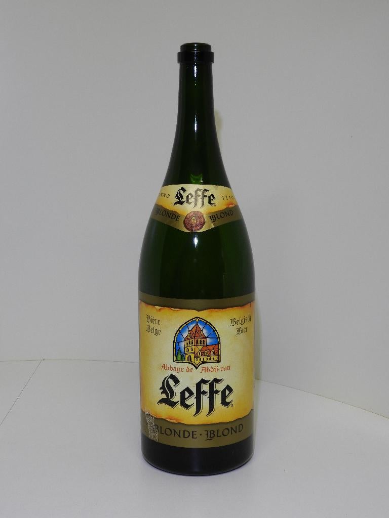 Leffe Bierfles van 3 liter (Leeg), Verzamelen, Biermerken, Ophalen of Verzenden, Gebruikt, Leffe