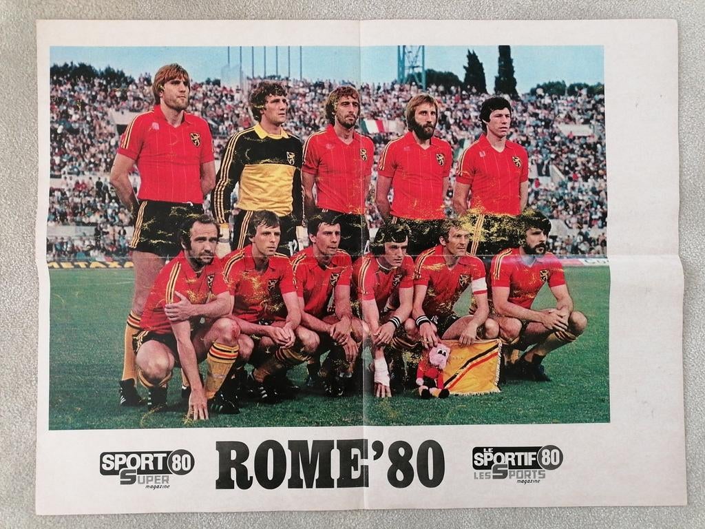 Poster Diables Rouges, Euro 80, Enlèvement ou Envoi, Utilisé
