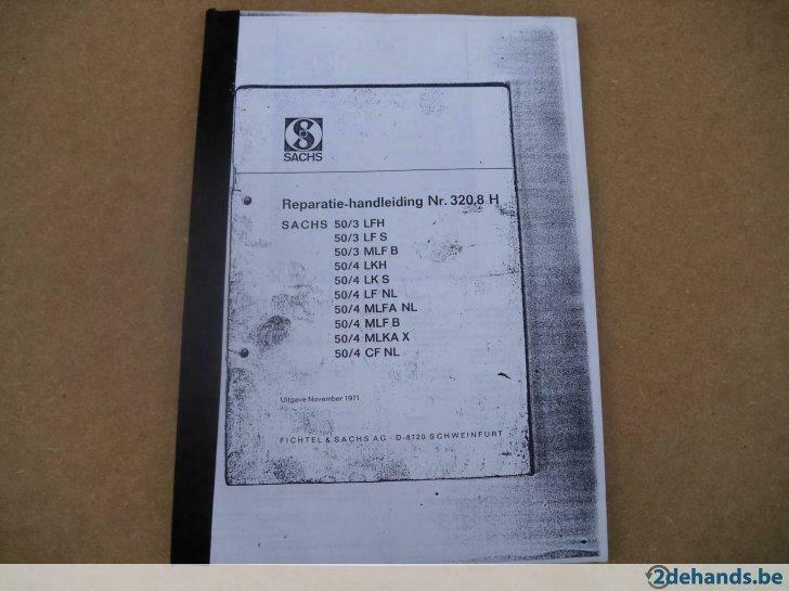 Sachs 50/3 en 50/4 reparatiehandleiding, Enlèvement ou Envoi, Neuf, Autres types