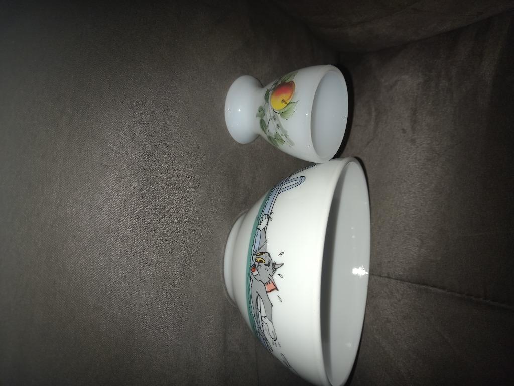 Lot arcopal bol tom et jerry et coquetier, Enlèvement ou Envoi