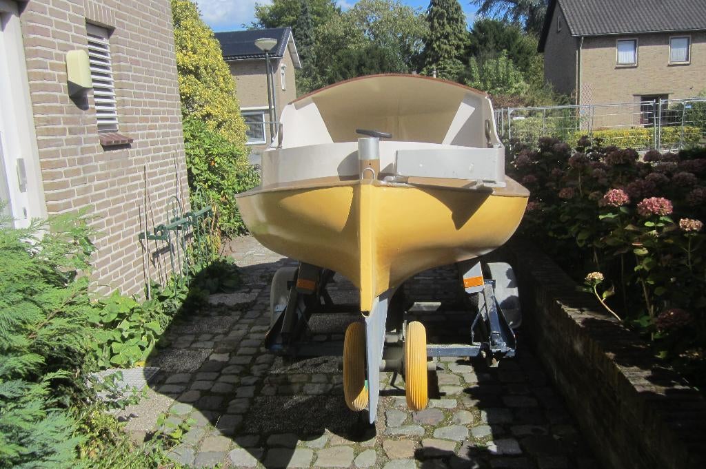 omgebouwde   Midget 13, Watersport en Boten, Ophalen, Zo goed als nieuw, Overige typen, Zeilboot of Motorboot