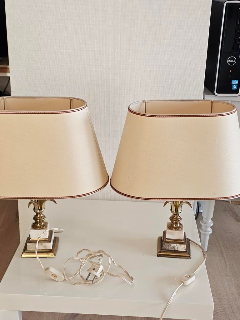 Hollywood Regency tafellamp – (Boulanger S.A. , Antiek en Kunst, Ophalen
