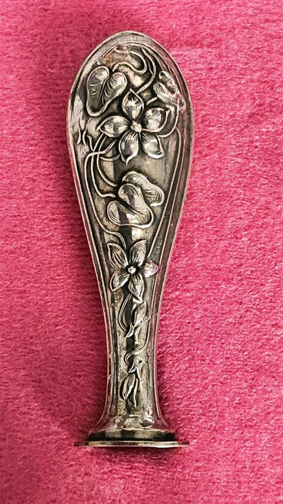 Art Nouveau Bureauset sterling Zilver, Inktpot, Wasstempel, Antiek en Kunst, Ophalen