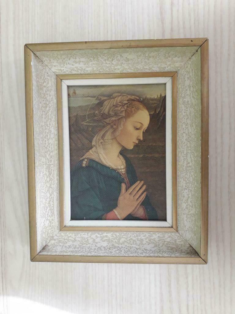 gravure sur toile avec icône de La Vierge, Maison & Meubles, Accessoires pour la Maison | Peintures, Dessins & Photos, Moins de 50 cm