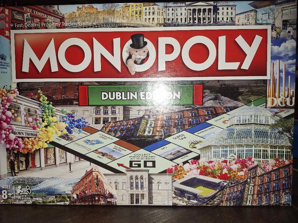 MONOPOLIE DUBLIN, Ophalen of Verzenden, Zo goed als nieuw, Hasbro