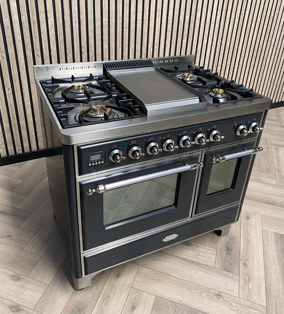 Magnifique Réchaud à Gaz Boretti Majestic 100cm + Frytop, Electroménager, Gaz, Plaque chauffante, Comme neuf, 5 zones de cuisson ou plus