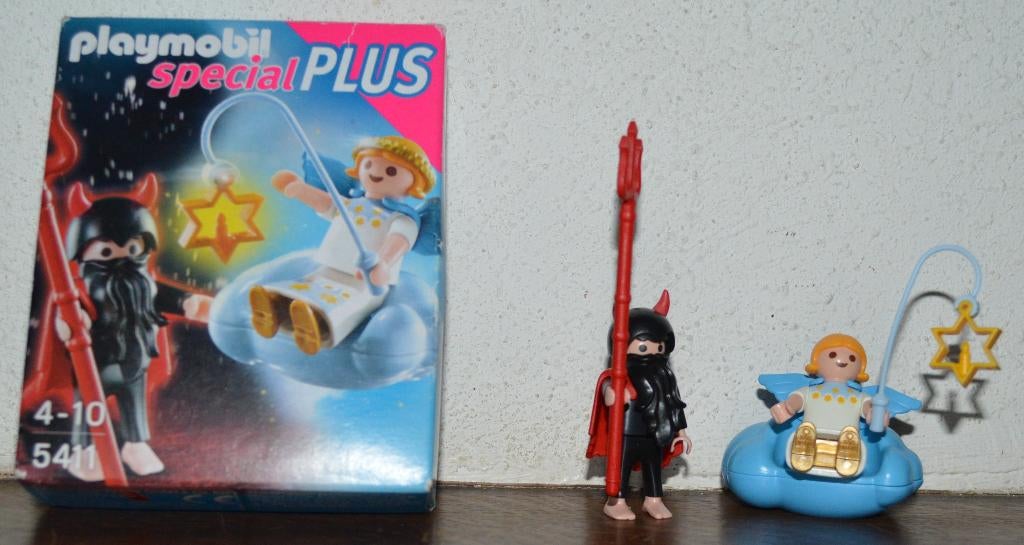 Playmobil set 5411 engeltje en duiveltje, Ophalen of Verzenden, Zo goed als nieuw, Complete set