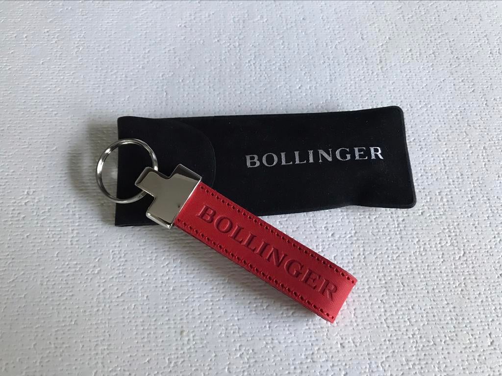 Porte-clés en cuir Champagne Bollinger en étui, Enlèvement ou Envoi, Neuf