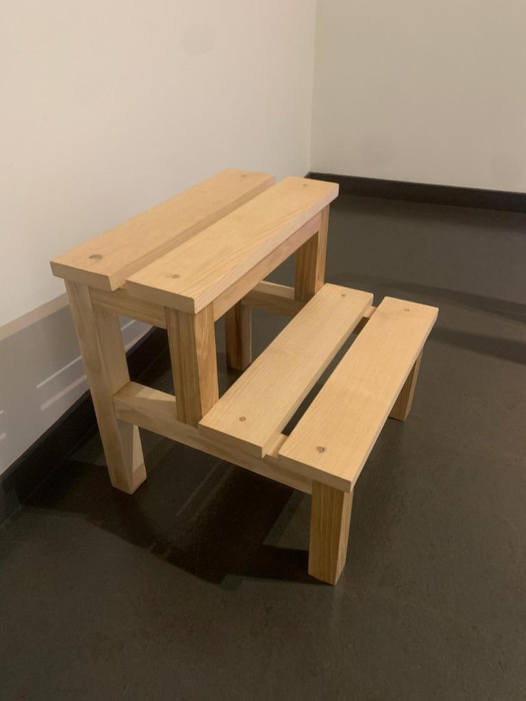 Opstapje hout, Ophalen, Nieuw