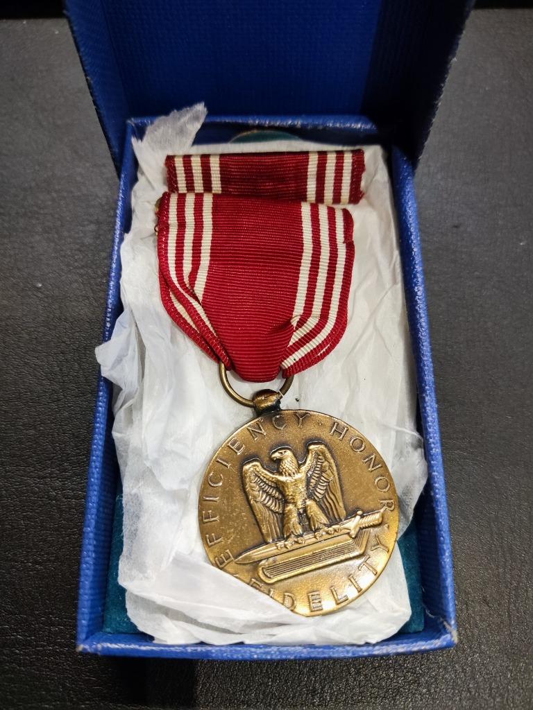 US Good Conduct Medal Army, Ophalen of Verzenden, Landmacht, Lintje, Medaille of Wings