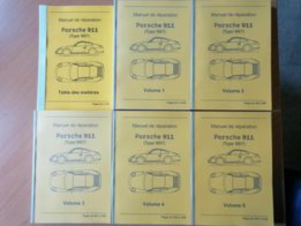 Manuel , notice d'atelier en francais pour porsche 997.1, Ophalen of Verzenden