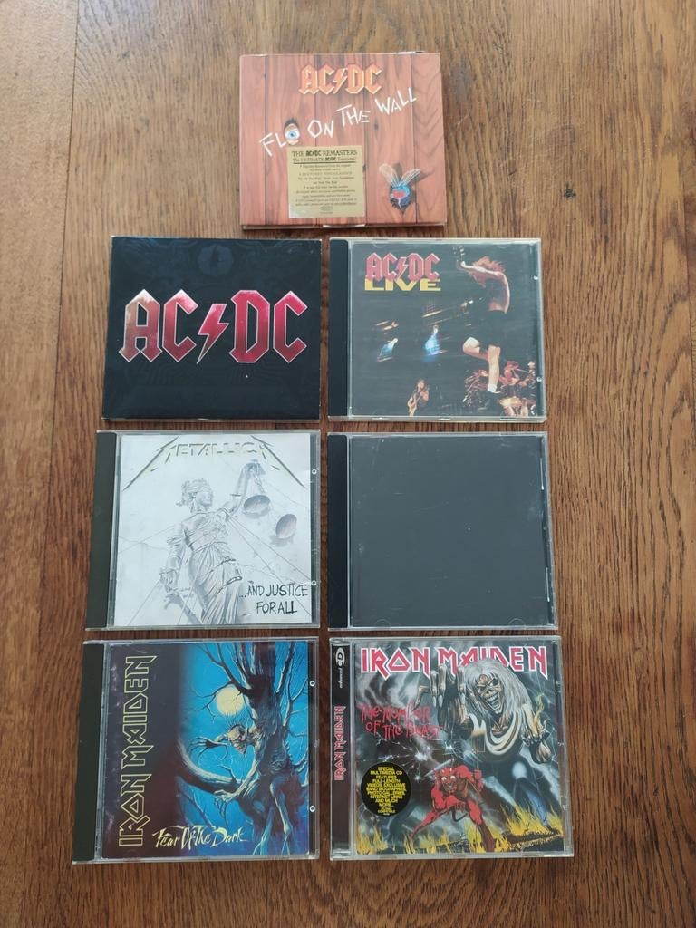 CD ACDC, Metallica, Iron Maiden, Enlèvement ou Envoi, Utilisé